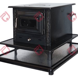 موقدة حطب - كبير - واجهة زجاج